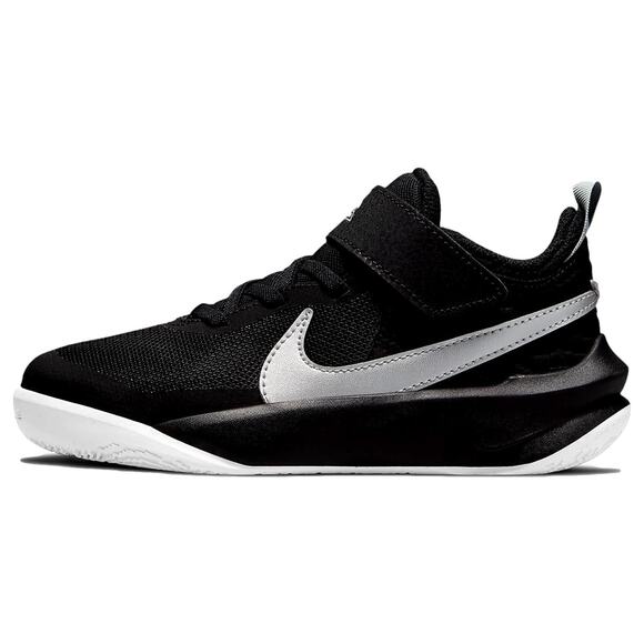 NWT Nike Boy's Team Hustle D 10 (Big Kid) Black/Metallic Silver/Volt/White 4 - Picture 1 of 6